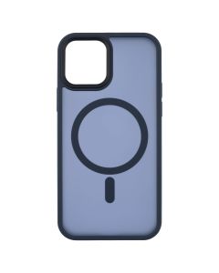 Чехол накладка для iPhone 12/12 Pro WAVE Matte Insane MagSafe Синий (Полуночный синий)
