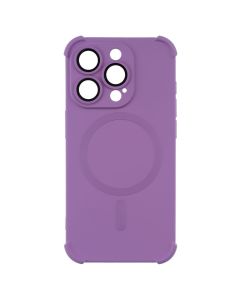 Чехол-накладка для iPhone 15 Pro Silk Touch с технологией MagSafe Фиолетовый (Purple)