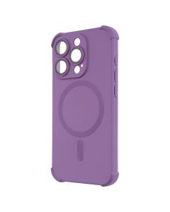 Чехол-накладка для iPhone 15 Pro Silk Touch с технологией MagSafe Фиолетовый (Purple)