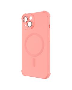 Чохол накладка для iPhone 15 Silk Touch with MagSafe Помаранчева (Peach)