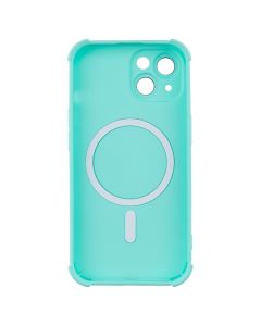 Чохол накладка для iPhone 15 Silk Touch with MagSafe Зелена (Turquoise)