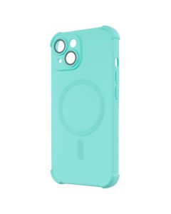 Чохол накладка для iPhone 15 Silk Touch with MagSafe Зелена (Turquoise)