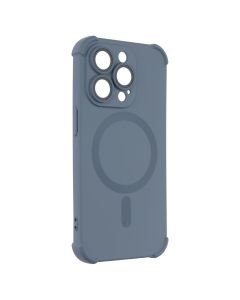 Чехол накладка для iPhone 14 Pro Silk Touch с MagSafe Серый