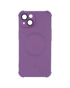 Чехол-накладка для iPhone 14 Silk Touch с технологией MagSafe Фиолетовый (Purple)