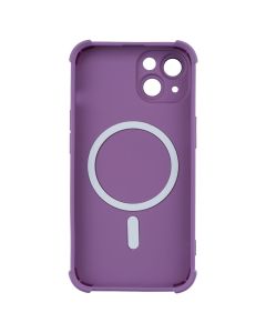 Чехол-накладка для iPhone 14 Silk Touch с технологией MagSafe Фиолетовый (Purple)