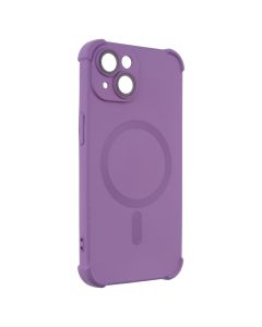 Чехол-накладка для iPhone 14 Silk Touch с технологией MagSafe Фиолетовый (Purple)