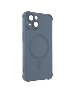 Чохол накладка для iPhone 14 Silk Touch with MagSafe Сіра (Grey)