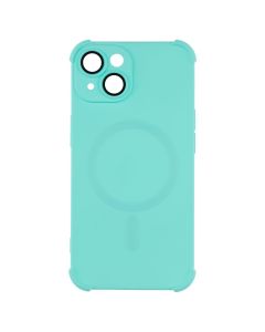 Чохол накладка для iPhone 14 Silk Touch with MagSafe Зелена (Turquoise)