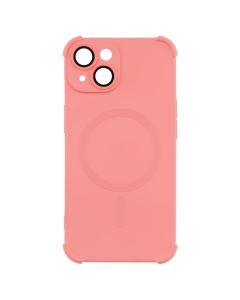 Чохол-накладка для iPhone 14 Silk Touch с технологией MagSafe Оранжевый (Персик)