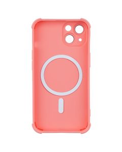 Чохол-накладка для iPhone 14 Silk Touch с технологией MagSafe Оранжевый (Персик)