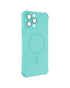 Чехол накладка для iPhone 13 Pro Max Silk Touch с MagSafe Зеленый (Бирюзовый)