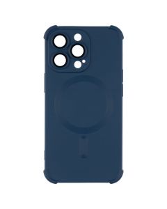 Чохол-накладка для iPhone 13 Pro Silk Touch с технологией MagSafe, синего цвета (Blue).
