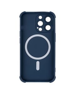 Чохол-накладка для iPhone 13 Pro Silk Touch с технологией MagSafe, синего цвета (Blue).