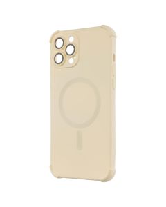 Чехол-накладка для iPhone 12 Pro Max Silk Touch с технологией MagSafe Белый (White)