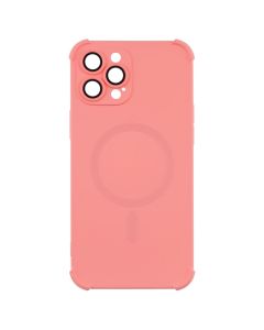 Чохол накладка для iPhone 12 Pro Max Silk Touch with MagSafe Помаранчева (Peach)