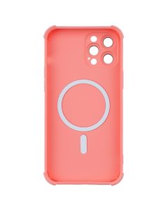 Чохол накладка для iPhone 12 Pro Max Silk Touch with MagSafe Помаранчева (Peach)