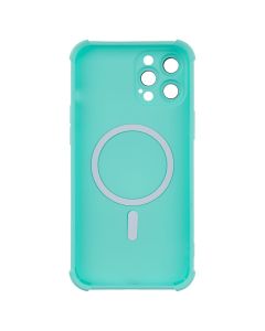 Чохол накладка для iPhone 12 Pro Max Silk Touch with MagSafe Зелена (Turquoise)