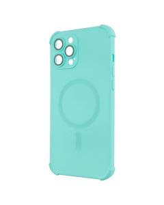 Чохол накладка для iPhone 12 Pro Max Silk Touch with MagSafe Зелена (Turquoise)
