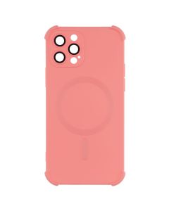 Чехол-накладка для iPhone 12 Pro Silk Touch с технологией MagSafe Оранжевый (Персик)