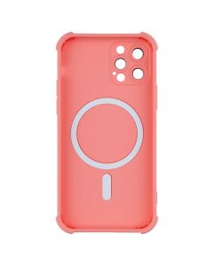 Чехол-накладка для iPhone 12 Pro Silk Touch с технологией MagSafe Оранжевый (Персик)