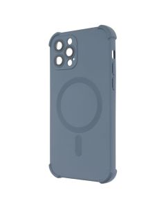 Чехол-накладка для iPhone 12 Pro Silk Touch с технологией MagSafe Серый (Grey)
