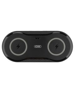 ЗП бездротовий XO WX025 20W Twin charger Чорний (Black)