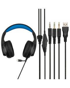 Навушники накладні PC XO GE09 RGB Game Чорні (Black)