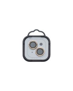 Защитное стекло на камеру iPhone 14/14 Plus Metal Shine Золотое (Gold) NEW