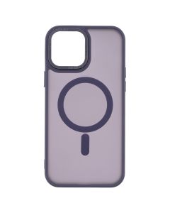 Чехол накладка для iPhone 13 Pro Max Space TPU+PC Color Matte MagSafe Фиолетовый (Темно-фиолетовый)