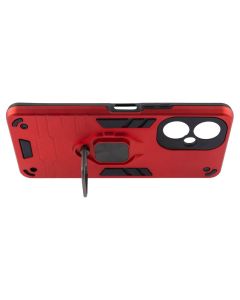 Чохол накладка для TECNO Camon 19 Transformer Ring Червона (Red)