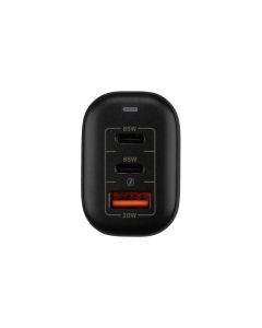 Зарядний пристрій Senteo Z-21 65W PD3.0/QC3.0 (2USB-C + 1USB) Чорний (Black)