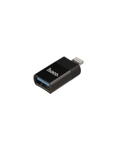 OTG переходник Hoco UA17 Lightning на USB 2.0 Чорний