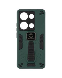 Чехол накладка для Xiaomi Redmi Note 13 Pro / Poco M6 Pro Armor Magnetic Зелёный (Тёмно-зелёный)
