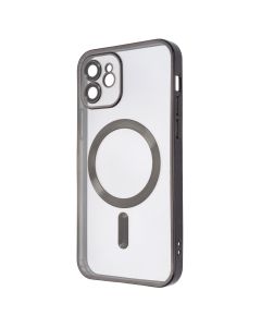 Чехол-накладка для iPhone 12/12 Pro Metal Matte Case с кольцом Черный (Black)