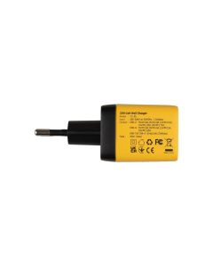 Зарядний пристрій Veron TC-35 PD+QC 30W Digital Display Жовтий (Yellow)