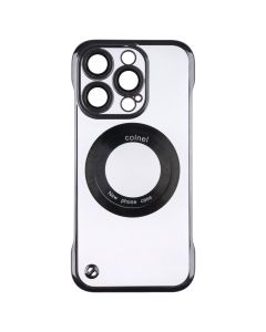 Чохол-накладка для iPhone 15 Pro Slim Case с технологией MagSafe Чорний (Black)