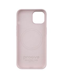 Чехол-накладка для iPhone 14 Proove Silicone Case с магнитным кольцом Розовый (Мелко-розовый)