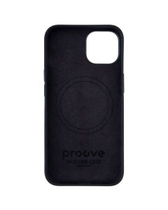 Чохол-накладка для iPhone 14 Proove Silicone Case з магнітним кільцем Чорний (Black)