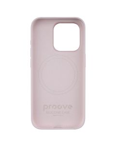 Чехол-накладка для iPhone 15 Pro Proove Silicone Case с магнитным кольцом Розовый (Светло-розовый)