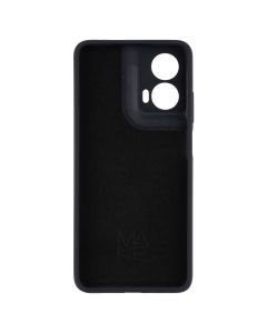 Чохол накладка для Motorola G24 Silicone MakeFuture Чорна (Black)