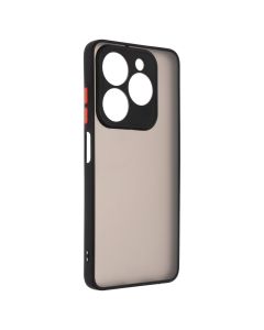 Чехол-накладка для Infinix Smart 8 Plus/8 Pro Frame (Matte PC+TPU) MakeFuture Черный (Black)