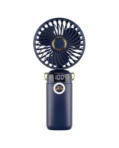 Вентилятор портативний DS 68 1200mAh Синій (Dark Blue)