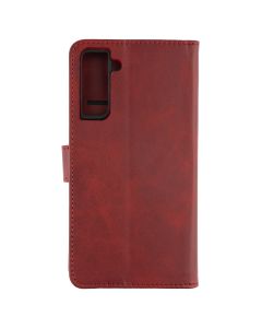 Чохол кейс для Samsung S21 Plus Leather Book Червоний (Red Wine)