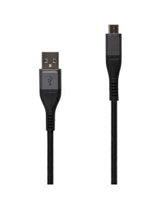 USB-кабель Glasscove Braid 2 2.4A GB-AM13BK Micro-USB 1м Чёрный