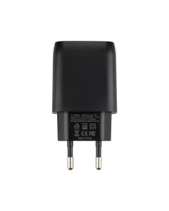 Зарядное устройство XO L57 (2USB) 2.4A + кабель Micro-USB Черный (Black)
