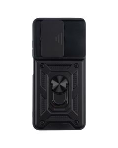 Чохол накладка для TECNO Spark 20/20C/GO 2024/POP 8/Infinix Hot 40i Camshield Serge Ring Чорна (Black)