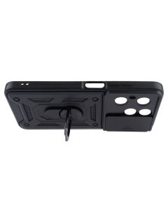 Чохол накладка для TECNO Spark 20/20C/GO 2024/POP 8/Infinix Hot 40i Camshield Serge Ring Чорна (Black)