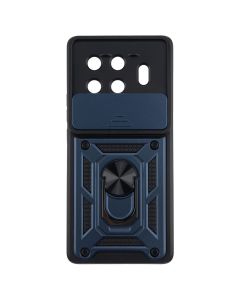 Чохол накладка для TECNO Spark 20 Pro Plus Camshield Serge Ring Синя (Blue)