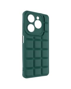 Чехол накладка для Infinix Hot 40i Quadrate Case Зелёный (Green)