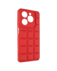 Чохол накладка для Infinix Smart 8 Quadrate Case Червона (Red)